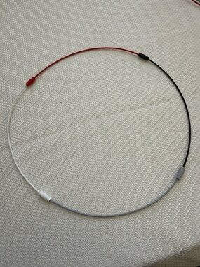 Wireless Neckband-Style Headphone Cable in Red, Black, and Silver